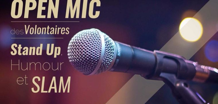 Affiche Open Mic des Volontaires