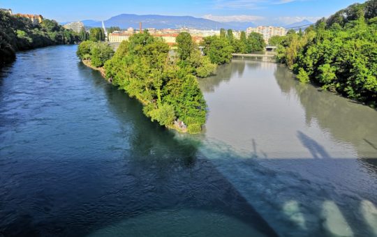 jonction entre le rhone et l'arve